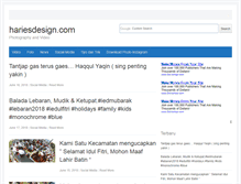 Tablet Screenshot of hariesdesign.com